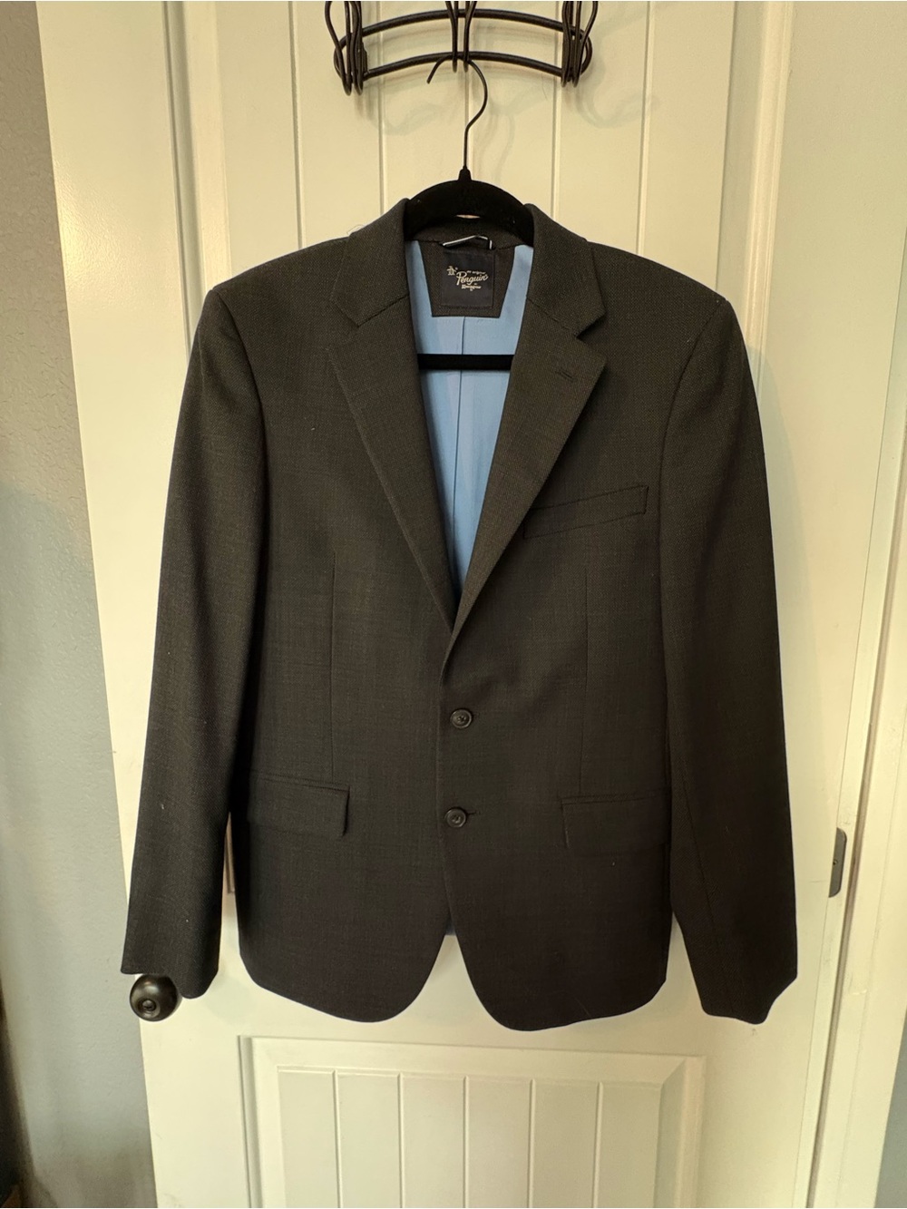 Original Penguin Black Two-Button Suit Jacket